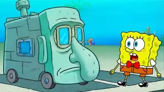 Bob Esponja elige un coche NUEVO! Bob Esponja Animaci&oacute;n Divertida