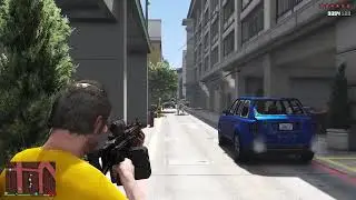 GTA 5 - Trevor, Wade, Ron Vs Korean Rampage + Ten Star Escape