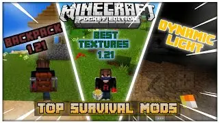 TOP 3 USEFUL MODS FOR MCPE 1.21||BEST SURVIVAL MODS FOR MINECRAFT POCKET EDITION 😁.