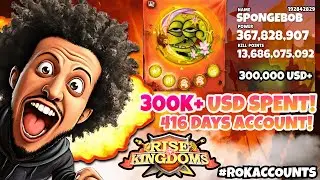 $300,000+ SPENT in 416 Days?! | Meet the SPONGEBOB Account | Rise of Kingdoms