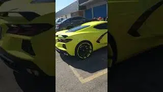 2022 C8 Corvette, Dew Yellow on Forgiato color match wheels!!!