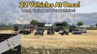 22 ACTIVE Vehicles At The SAME TIME In GTA Online
