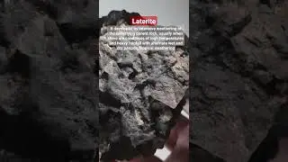 Laterite #viral #rock #shortsvideo #weathering #geology #study #geologist #iron #laterite #raw #wow