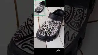 black marker on crocs #subscribe #drawing