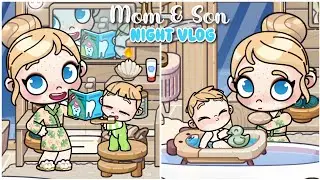 Mom & Son Night Vlog 🛁🪥 | Avatar World | Pazu