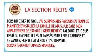 Noël : j'ai surpris mes parents voulant loger ma sœur dans mon bien à 350 000 €. Mon récit.