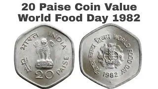 20 Paise World Food Day Coin Value