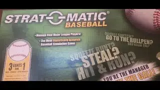 Strat-O-Matic PC Game Manual Entry walkthrough