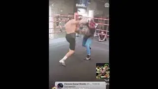 Claressa Shields dropped!🛑LEAKED FOOTAGE 🛑 #boxing #sparring