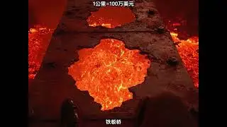 Million Dollar Walk: Glass Bridge or LAVA?! 🤯 #extremechallenges 