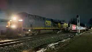 CSX 5472 w/Soothing K5HL Horn Leads 156 car M327-13 in Grandville, MI | 82% Empty Cars | 01/13/26