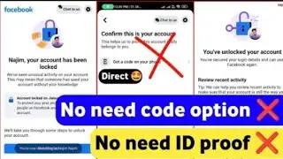 Facebook Account Locked Problem/Facebook account Unlock Working New Trick Method 2025#fb#facebook