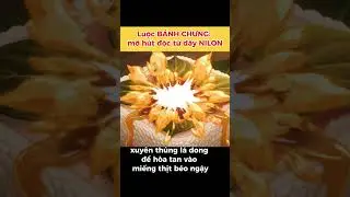 Luộc B&aacute;nh Chưng. Mỡ h&uacute;t độc từ d&acirc;y Nilon! #food #anime #shorts #banhchung