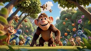 Max Monkey Swings in Trees | Fun Nursery Rhyme for Kids | Baby Songs and Learning Videos