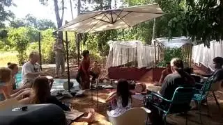 Drum circle fun at Phuket Farmers Club Organic Farm