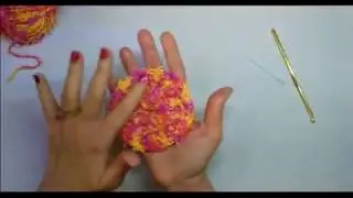 How to Crochet a Round Dish Scrubby