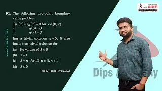 CSIR NET Maths Nov 2020 - Q.No. 91 | ORDINARY DIFFERENTIAL EQUATIONS | Question Discussion