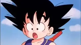 Goku meets chi chi for the first time