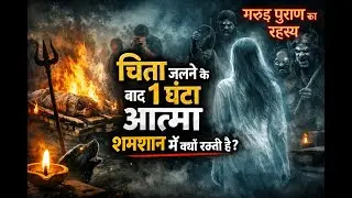 🔥चिता जलने के बाद 1 घंटे तक आत्मा शमशान में क्यों रहती है? | 🕉️ गरुड़ पुराण का खौफनाक रहस्य