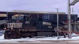 Railfanning Depot on the CPKC C&M Sub w/ NS Dash 9 Thoroughbred leading CPKC-640 in Milwaukee, WI 