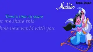 Peabo Bryson & Regina Belle   A Whole New World LYRIC 伴奏