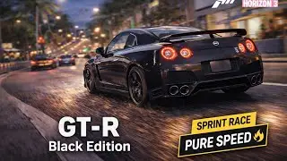 Pure Speed Sprint ⚡ GT-R Black Edition | Forza Horizon 3 PART 3