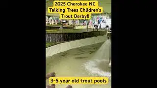 Cherokee NC Talking Trees Children&rsquo;s Trout Derby. #cherokee #trout  #familyfriendly #riverfishing