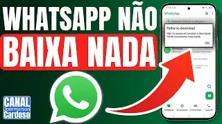 WhatsApp Não Baixa Nada (Fotos, Vídeos e Áudios) Resolva Agora!