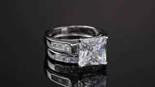10k Gold Ring with Diamond | 10k White Gold Diamond Ring💍