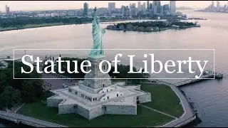 Statue of Liberty 4k drone