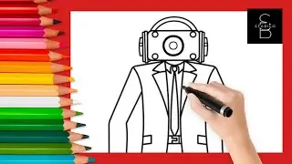 How To Color Skibidi Toilet | Speakerman Combat Mode Coloring Pages