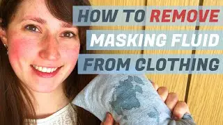 How to remove masking fluid from clothes // DIY