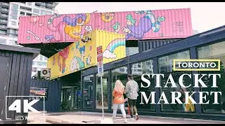 Toronto stackt market Virtual Walk | Canada Largest Shipping Container Market | Travel Walking Tour