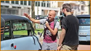On Invite le Journaliste PP Garcia à Conduire la CITROËN AMI 🎧 @PP World