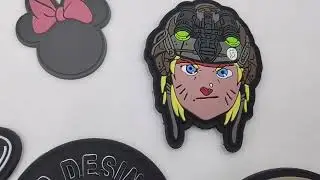 Custom LOGO Heat Press Sew Iron On Embossed Rubber Badge Silicone Soft Rubber PVC Patch For Clothing
