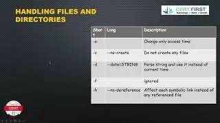 CertFirst CompTIA Linux+ Chapter-  Managing Files and Directories #certfirst #comptia #linux+ #linux