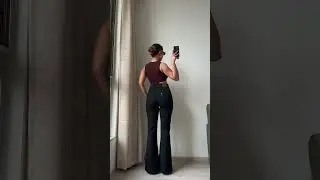 Black Bootcut Flare High Waist Jeans #jeans #ootd #jeanswear