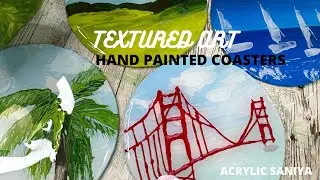 Don't Miss Out on These Stunning Hand Painted Coasters | DIY Textured Art Revealed