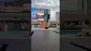 Cabana at Circa's Stadium Swim Las Vegas #shorts