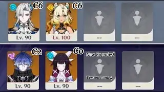 C6 Neuvillette duo & C2 Flins Duo || Spiral Abyss version Luna 4 || New Enemies ||
