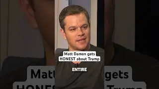 Matt Damon gets HONEST about Trump #election #biden #trump #politics