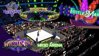 WRESTLEMANIA 34 WR3D ARENA REMAKE V2 BY SEPKER | WR3D REALISTIC ARENA | #WM34