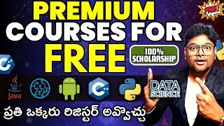 Premium Courses For Free | Learn Python, C++,Java, Data Science Free Courses for Free | @VtheTechee