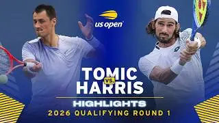 Bernard Tomic vs. Lloyd Harris Highlights | 2026 US Open Qualifying Round 1