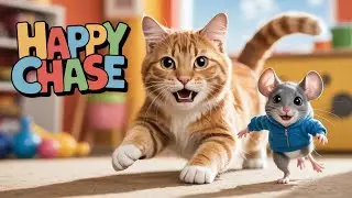 Leo the Cat & Dash the Mouse 🐱🐭 | A Silly, Happy Chase Full of Laughs & Friendship!