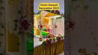 Ganpati Decoration Ideas for Home 2025 ✨ | Ganpati murti #shorts