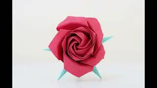 Origami Pentagon Rose by Naomiki Sato (Origami by me)