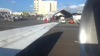 Takeoff From Honolulu Airport Hawaiian Airlines 717 200 bound for Lihue, Kauai