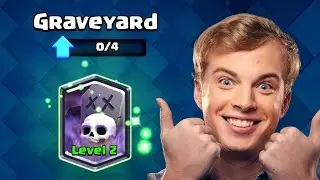 Clash Royale - GRAVEYARD! New Legendary Card Gameplay