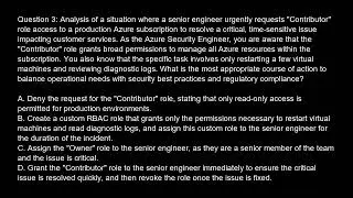 Microsoft Certified  Azure Security Engineer Associate Free Practice Test video